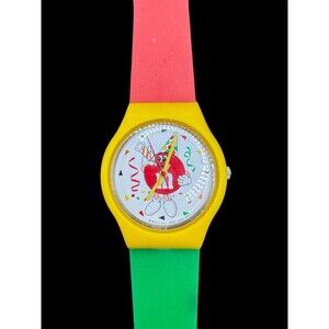 M&Ms Collectible Watch 1990 Vintage 50th Birthday Quartz Analog Three Hands